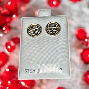 Lucky 13 Sterling Silver 925 Earrings
